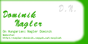 dominik nagler business card